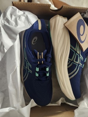 ASICS GEL-Nimbus 26 Women's Running Shoe Blue Expanse Aurora Green