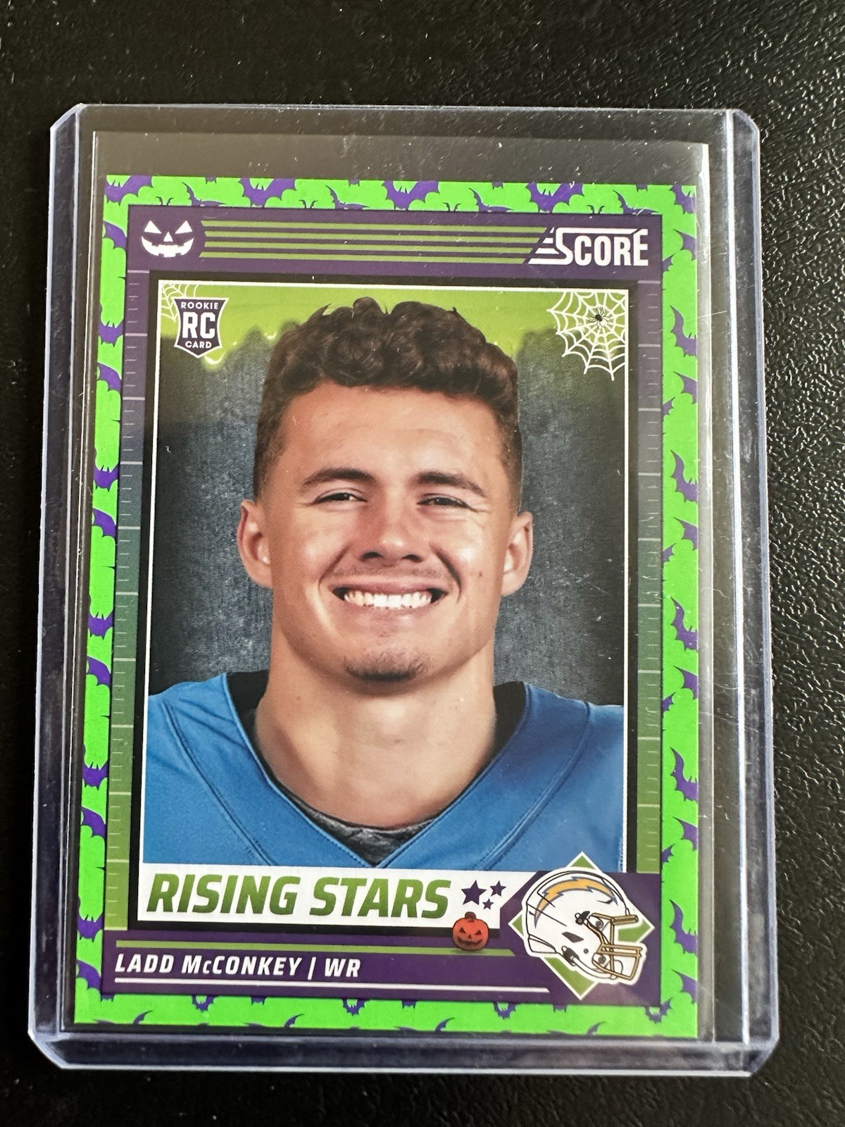 2024 Panini Score-A-Treat - Rising Stars Ladd McConkey #34 Green Bats (RC)