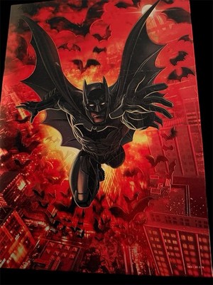 Displate Limited Edition Batman Gotham On Fire