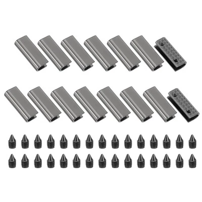 Boucles ceinture 15Pcs alliage noir 0.24" - Photo 1/4