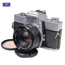 MINOLTA SRT Super Silver 35mm Film camera  MC Rokkor-PF 1:1.7 50mm From Japan