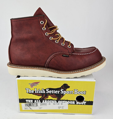 Red Wing Irish Setter 8864 Moc Toe Gore-Tex Leather Boots Oro