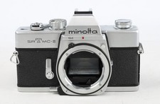 Minolta SRT MC-II 35mm Film Camera Body, Chrome Made in Japan 