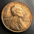 1982 P Lincoln Cent - Large Date 3.1 G Counter Wheel Crimper Error A-845 Read