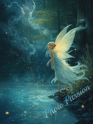 Fee Fee ailes feeriques Fantasy Illustration Poster A4 2872