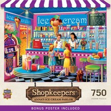 MasterPieces - Shopkeepers - Anna's Ice Cream Parlor 750 Piece Jigsaw Puzzle