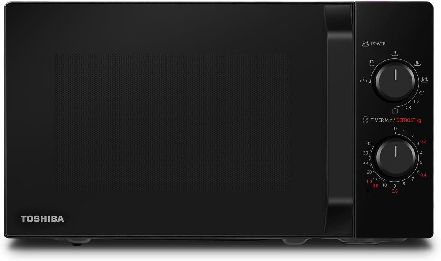 Microonde Design Toshiba MW2-MG20P(BK) - Eleganza Minimal in Cucina