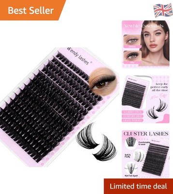 C Curl Cluster Lashes - Wiederverwendbare DIY Wimpernverlängerung 10-18mm für natürlichen Glamour