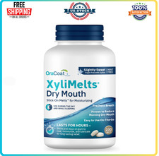 OraCoat XyliMelts Dry Mouth Relief Moisturizing Oral Adhering Discs 80 Count.