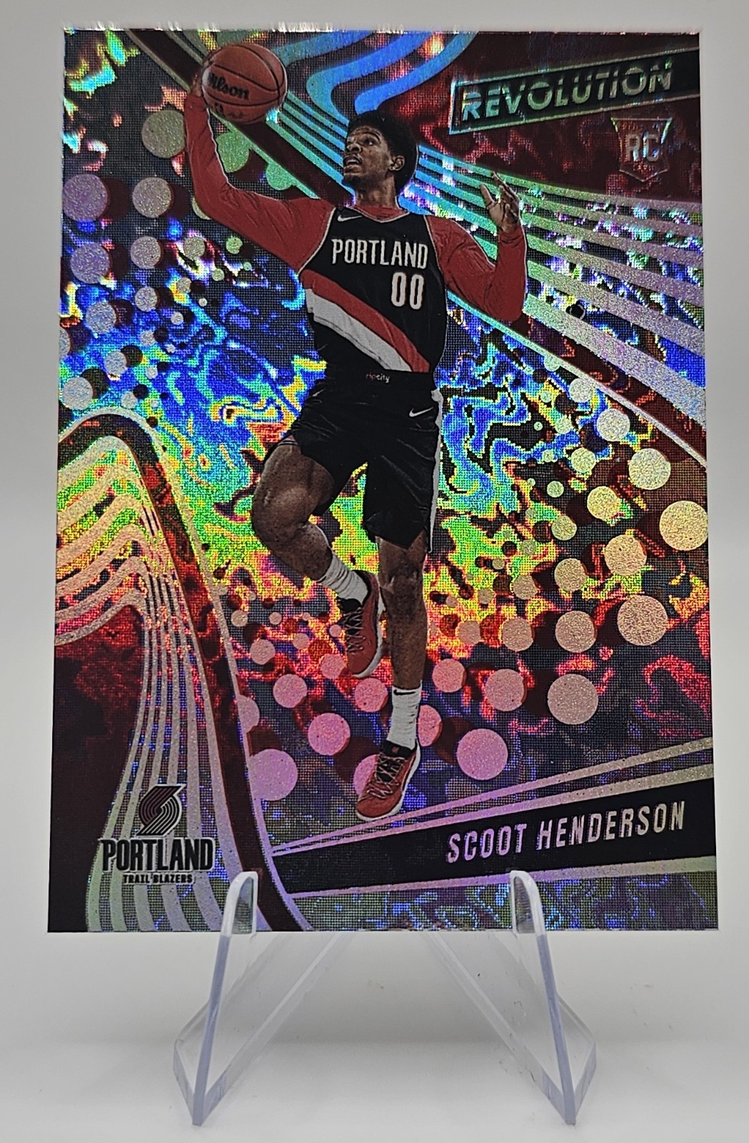 2023-24 Panini Revolution Scoot Henderson RC Avalanche Rookie #109 Trail Blazers