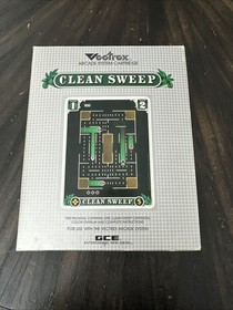 Vectrex Game Clean Sweep Complete In Box