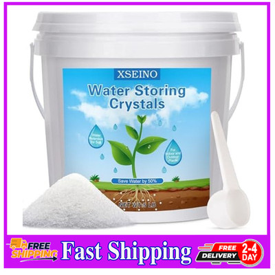XSEINO Water Storing Crystals 5LB Plant Soil Moisture Gel Polymer