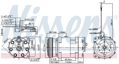 NISSENS 89489 Kompressor, Klimaanlage für OPEL,RENAULT,VAUXHALL