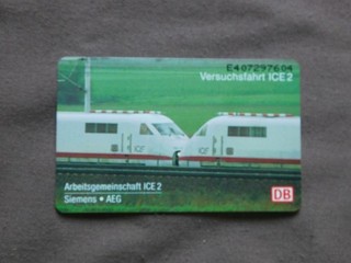 Nederlands Duitse Chip Kaart MINT Ongebruikt TRAIN / Siemens IC 2