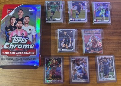 2025 MLS Chrome Topps - Lot of 94 Cards including Special Inserts (Description)