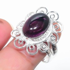 Purple Amethyst Gemstone Handmade 925 Sterling Silver All Size Ring For Gift