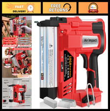 Cordless 2-in-1 Electric Nail Gun & Staple Gun, 18 Gauge, Battery Powered, 1000
