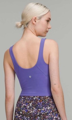 Lululemon Align Tank Top Size 6 Charged Indigo Purple Crop Yoga Pilates Spring