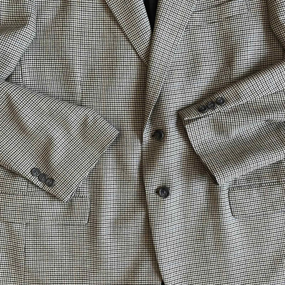 Blazer chaqueta deportiva vintage Hardwick pata de gallo para hombre talla 44 regular Foto 3 de 4