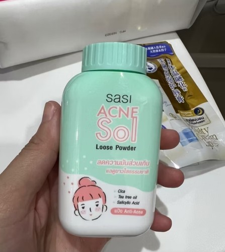 Sasi Acne Sol Loose Powder Oil control Redness Smooth Radiant skin 3x50g - Picture 5 of 9