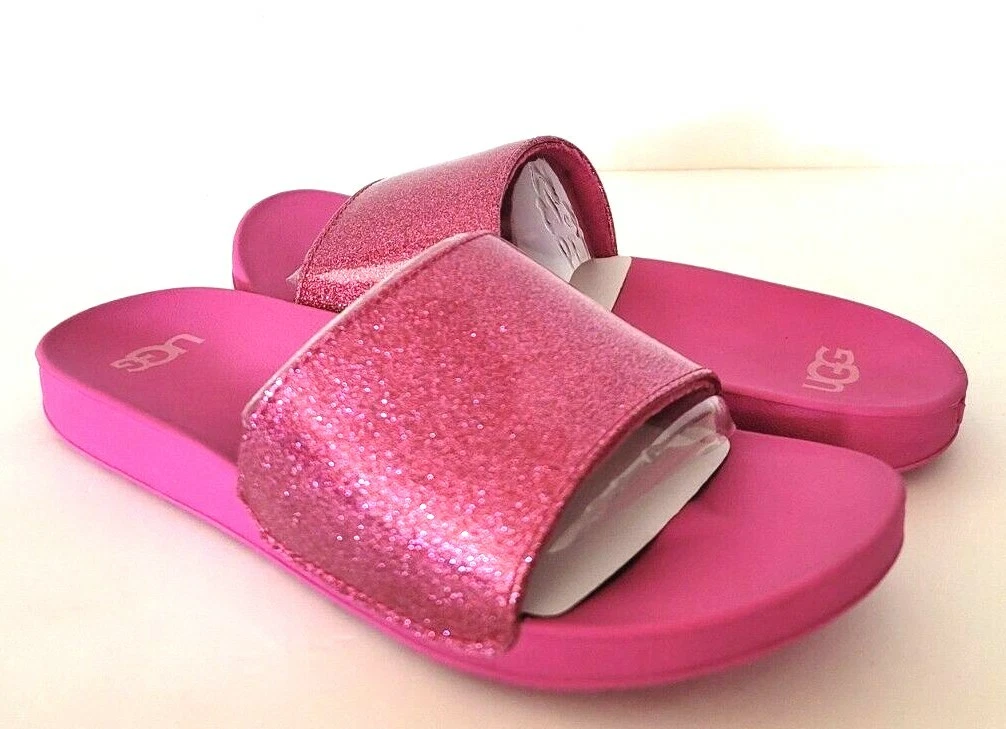 NUOVI SANDALI BIG KIDS UGG ROSA GLITTER MODELLO: 111688K