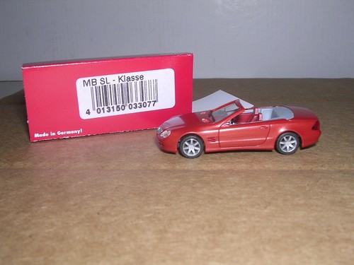 HERPA #33077 Mercedes Clase SL Convertible "Granate Metálico" H.O. 1/87 | Zustand: New