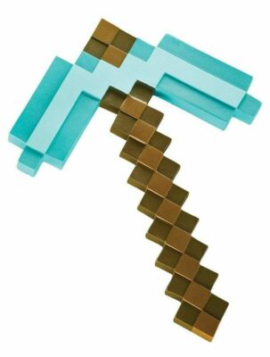 MINECRAFT DIAMANT SPITZHACKE 41 CM LANG KUNSTSTOFF MOJANG BRANDNEU 