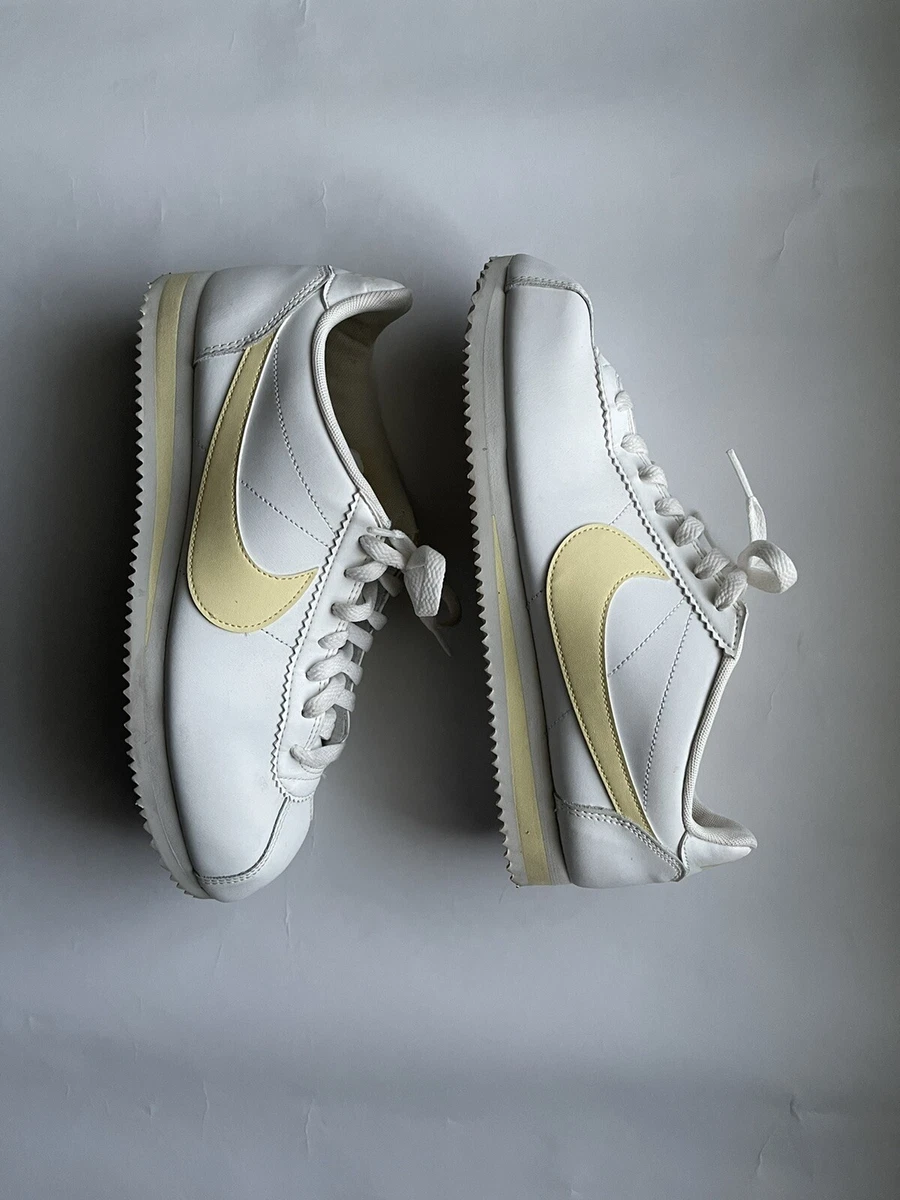 Nike Cortez W White Yellow 807471 113 W10