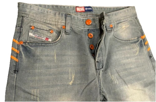 Herren Diesel/Adidas Jeans 34x31 Neu Und Selten! Blau/Orange - Bild 2 von 19
