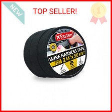XFasten Wire Harness Tape, 3/4-Inch by 50-Foot 3-Pack , High Temp Wiring Loom H