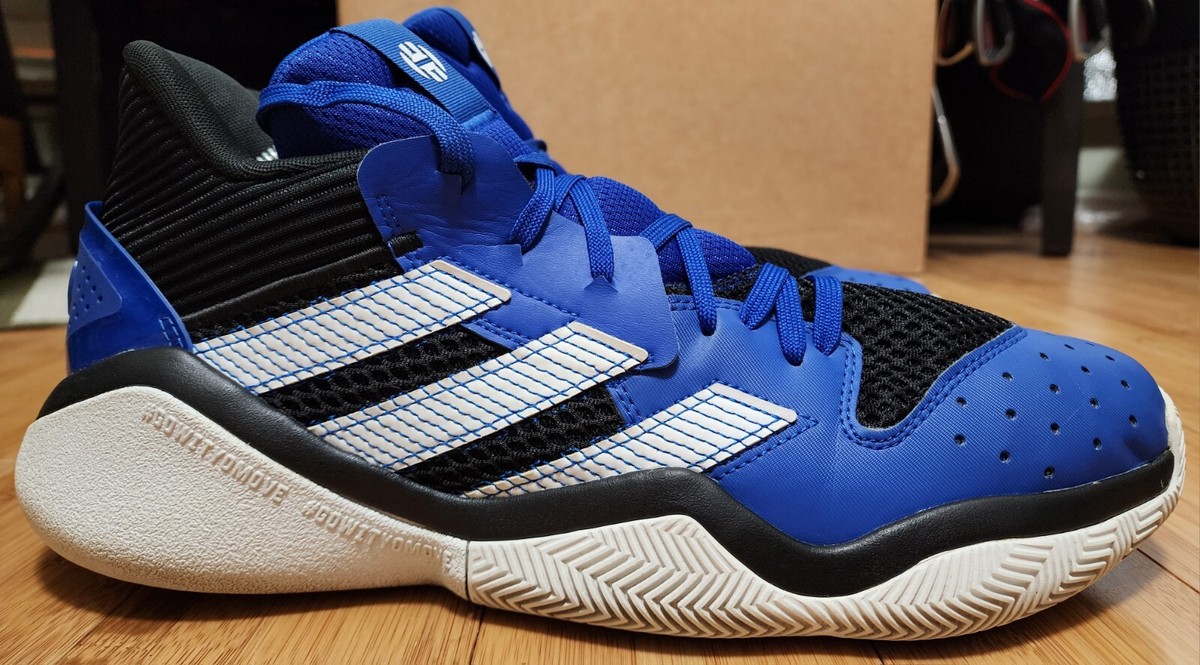 Adidas Harden Stepback Sneakers Shoes Mens Size 13.5 Blue Sports