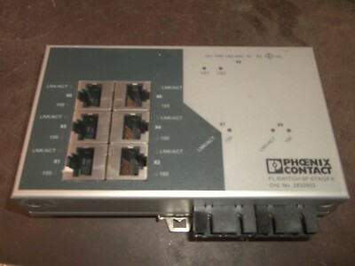 PHOENIX CONTACT SF6TX/2FX 2832933 ETHERNET SWITCH 6 PORT (199-1