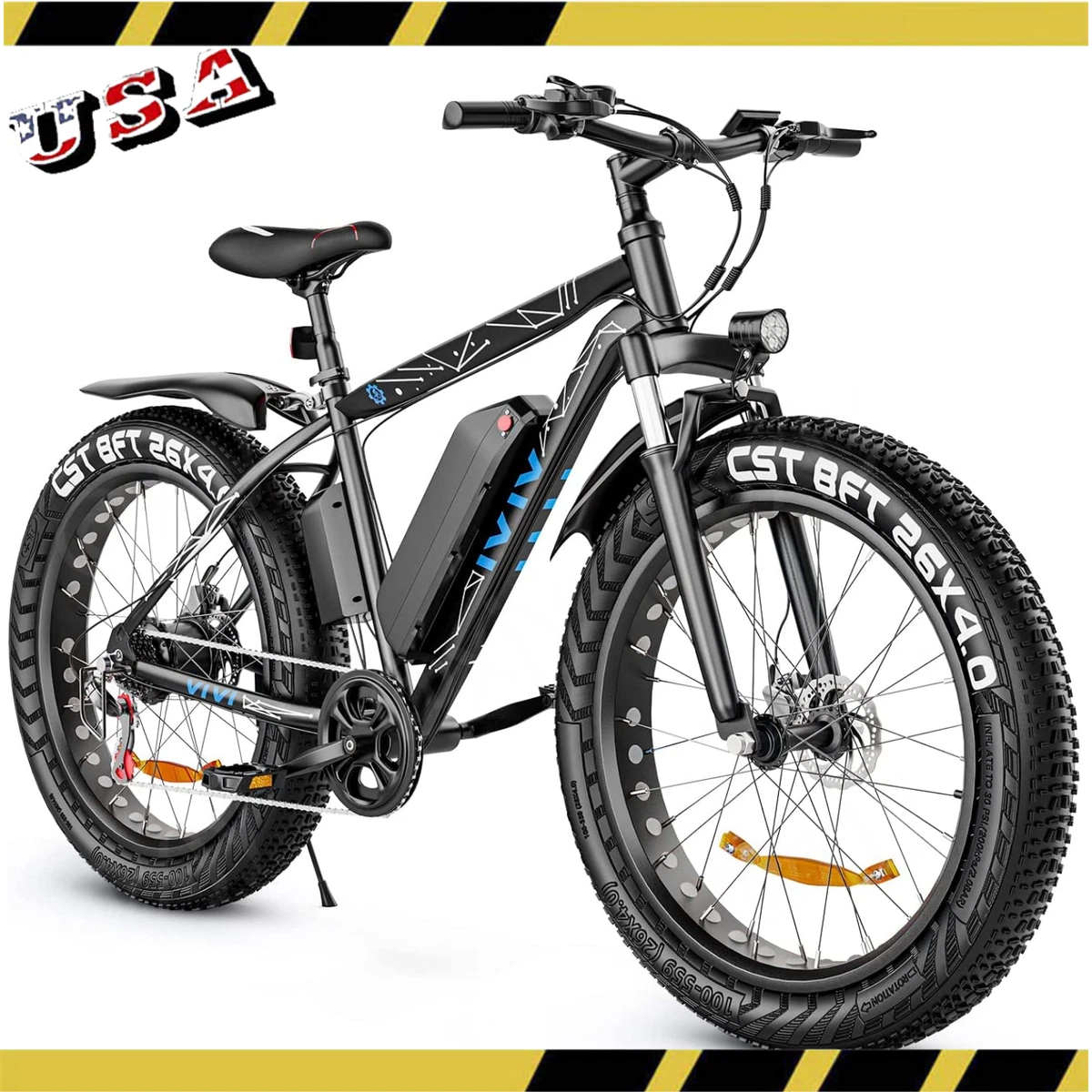 500W Electric Bike 26 Fat Tire Bicycle Li Battery Adults Ebike Commuter SALE
