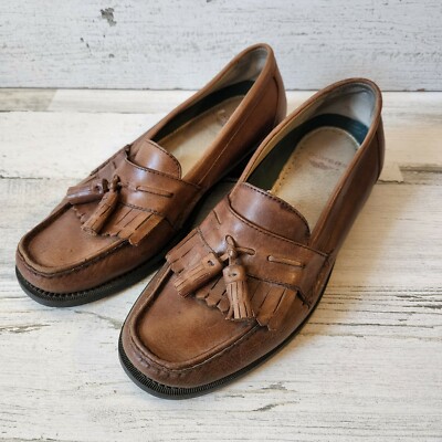 Dockers Sinclair Leather Dress Casual Tassel Loafer Shoes, Antique Brown, 8.5 Dockers Mens Sinclair Leather Dress Casual Tassel Loafer  main image 3