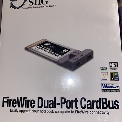 SIIG Fire Wire Dual Port Card Bus | NN-PCM222-S4 | 02-0322A |
