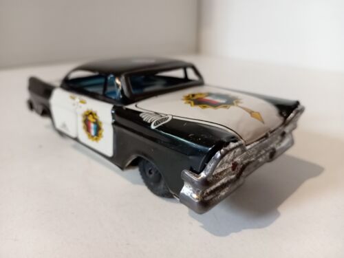 Masudaya M 1045 Japan Plymouth Belvedere Police Friction Tole 1/40 - Picture 1 of 9