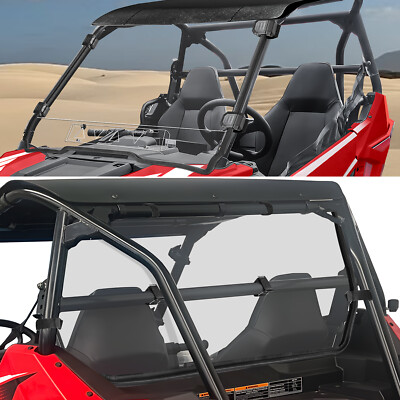 2pc Front & Rear Windshiled Set For Polaris RZR 200 2022-2025 Dust Pancel Window
