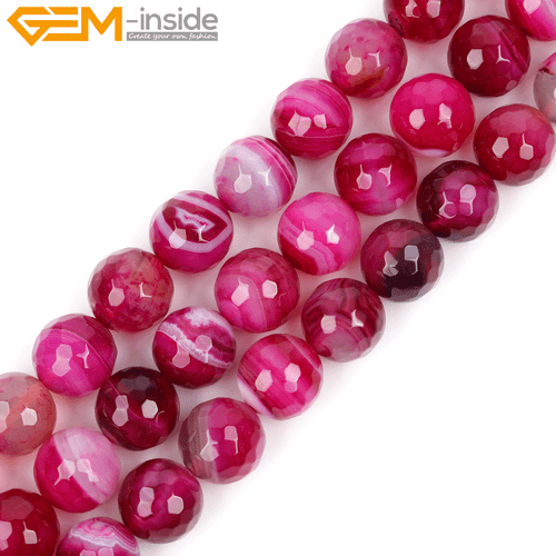 Naturstein gestreift Sardonyx Achat Perlen für Schmuckherstellung 15 Zoll facettiert 4-14 mm - Bild 44 von 86