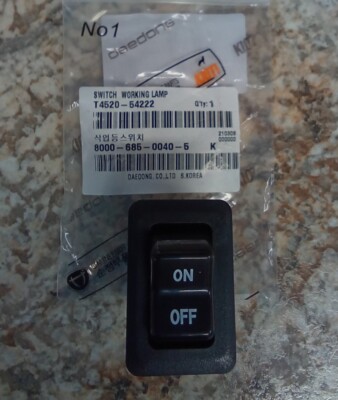 New Genuine OEM KIOTI Tractor Work Light Switch On / Off T4520-54222 ...