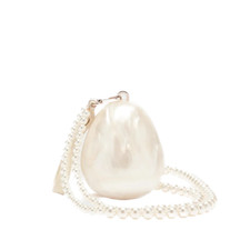 Women  s Acrylic Mini Egg Bag   Luxury Pearl Evening Clutch with Beaded Strap