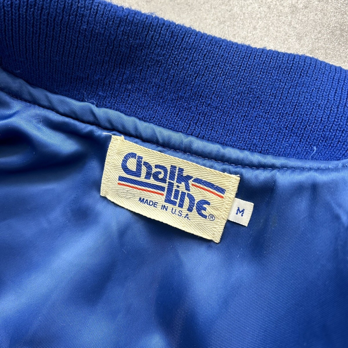 VTG 90s NHL NEW YORK RANGERS CHALK LINE VARSITY JACKET LETTERMAN