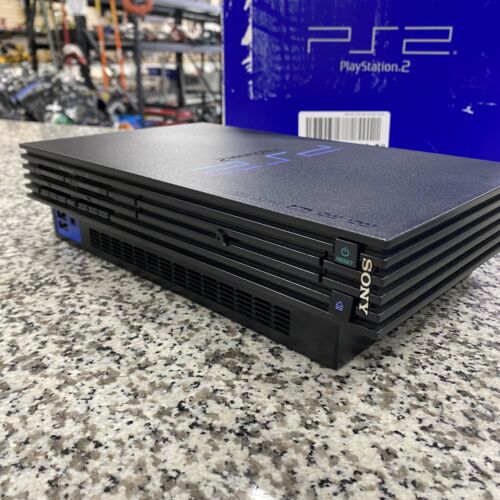 Sony PlayStation 2 PS2 SCPH-30000 Negro Consola de Juegos Caja Disco Japonés NTSC-J FS - Imagen 2 de 8