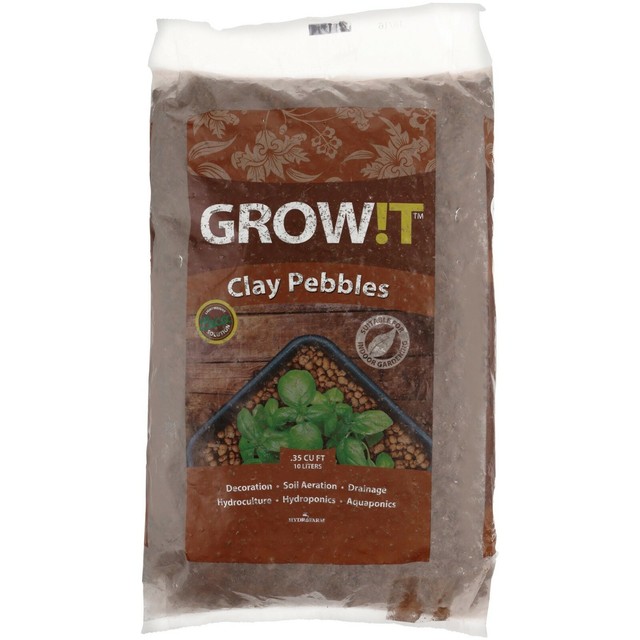 Clay Pebbles Natural Horticultural Hydroponics Indoor Home
