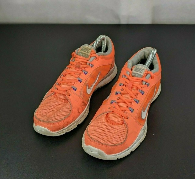 Nike Flex Trainer 4 Neon Orange Running Shoes Women's 8 643083-800 Sneaker | eBay
