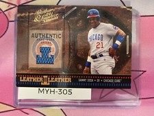 SAMMY SOSA 2004 DONRUSS LEATHER & LUMBER #LEL39 LEATHER IN LEATHER MATERIALS /25