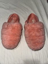 Ugg Slippers Womens Size 6 Pink Super Fluff Slipper 1121751 Slingback Lounge