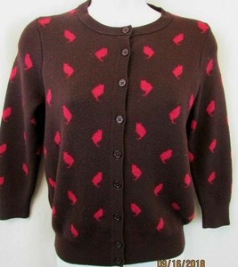 cat print cardigan