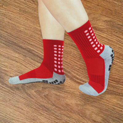 6 Pairs Sport Socks Anti Slip W/Grip Soccer Boy Football Basketball Sock Premium
