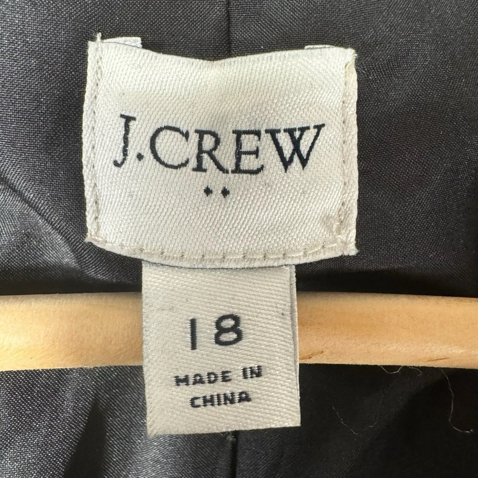 J. Crew Blackwatch Plaid Wool Coat 18 Bouclé Academia Old Money Preppy Jacket - Image 4 of 4