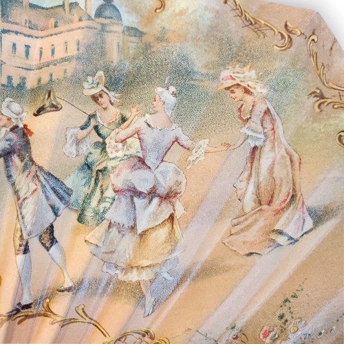 Antique French Hand Fan Knickerbocker Hotel Advert 1900s Buissot Eventails - Picture 16 of 18